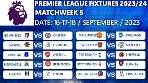premiere league fixtures|premier league fixtures 2023.